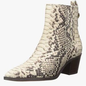 Franco Sarto Snakeskin Ankle Boots